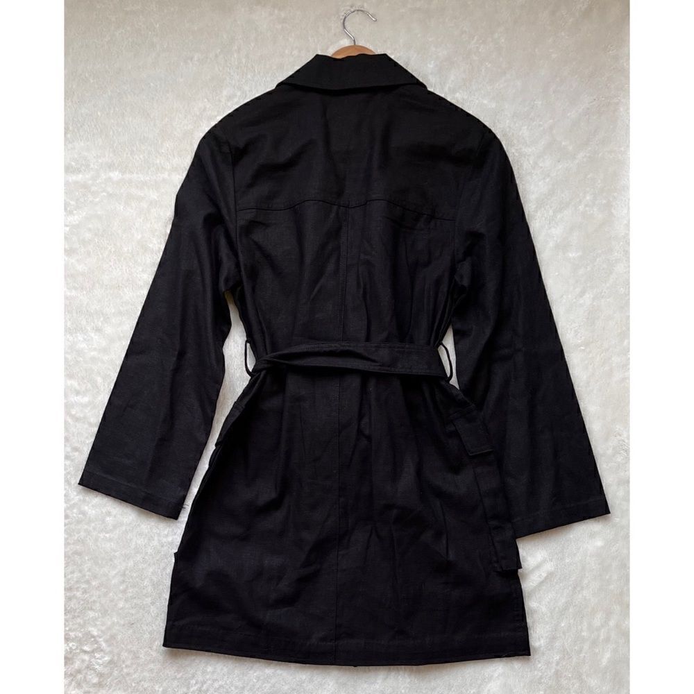 NWT Zara Linen Blend Belted Jacket, Size XS - Picture 15 of 16